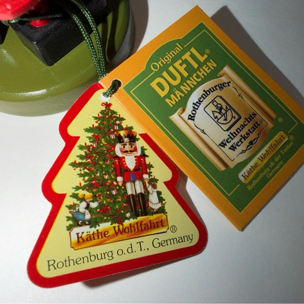 KATHE WOHLFAHRT DUFTL MANNCHEN *SMOKY SANTA* INCENSE SMOKER GERMANY NIB